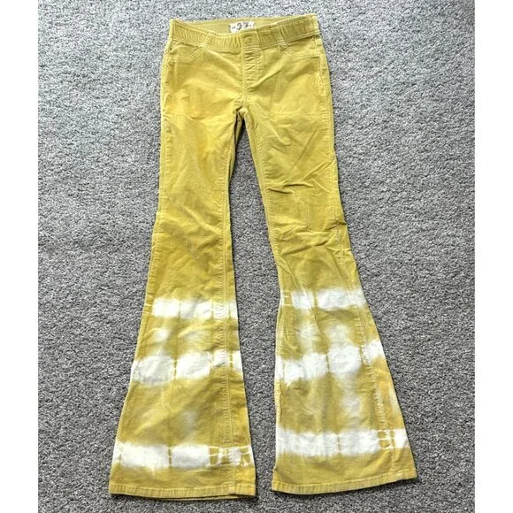 We the Free Women's Sz 27 Tie-Dye Corduroy Flare Pant - Picture 9 of 10
